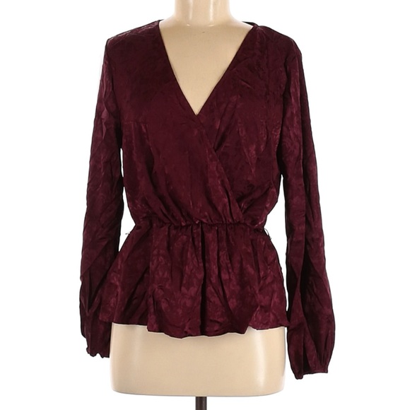 Peplum blouse with tie - Picture 1 of 4